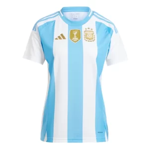 Dames Argentinië Thuis tenue Copa América 2024 Voetbalshirts Korte Mouw