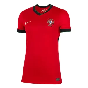 Dames Portugal Thuis tenue EK 2024 Voetbalshirts Korte Mouw
