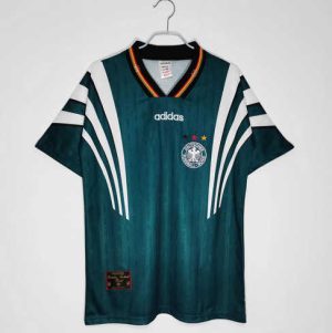 Duitsland 1996 Uit tenue Korte Mouw Retro Voetbalshirts
