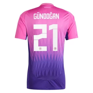 Duitsland Ilkay Gundogan #21 Uit tenue Mensen Euro 2024 Korte Mouw Voetbalshirts