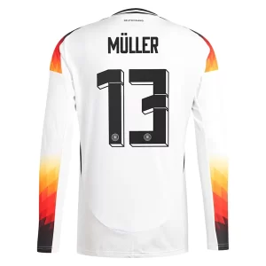 Duitsland Thomas Muller #13 Thuis tenue EK 2024 Voetbalshirts Lange Mouwen