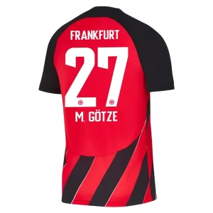 Eintracht Frankfurt Mario Götze #27 Thuis tenue 2023-2024 Voetbalshirts Korte Mouw