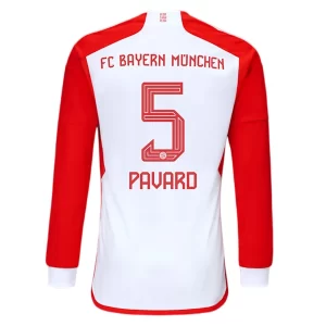 FC Bayern München Benjamin Pavard #5 Thuis tenue 2023-2024 Voetbalshirts Lange Mouwen