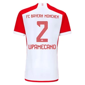 FC Bayern München Dayot Upamecano #2 Thuis tenue 2023-2024 Voetbalshirts Korte Mouw