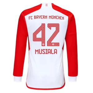 FC Bayern München Jamal Musiala #42 Thuis tenue 2023-2024 Voetbalshirts Lange Mouwen