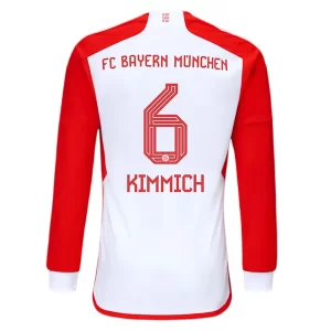 FC Bayern München Joshua Kimmich #6 Thuis tenue 2023-2024 Voetbalshirts Lange Mouwen