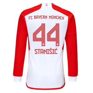 FC Bayern München Josip Stanišić #44 Thuis tenue 2023-2024 Voetbalshirts Lange Mouwen