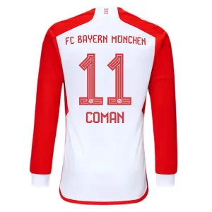 FC Bayern München Kingsley Coman #11 Thuis tenue 2023-2024 Voetbalshirts Lange Mouwen