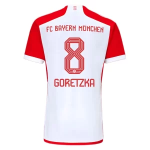 FC Bayern München Leon Goretzka #8 Thuis tenue 2023-2024 Voetbalshirts Korte Mouw
