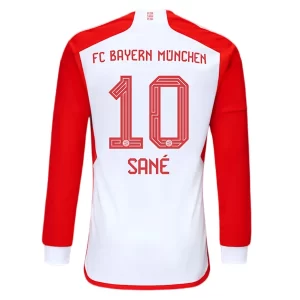 FC Bayern München Leroy Sane #10 Thuis tenue 2023-2024 Voetbalshirts Lange Mouwen