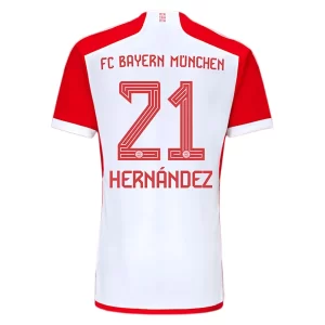 FC Bayern München Lucas Hernandez #21 Thuis tenue 2023-2024 Voetbalshirts Korte Mouw
