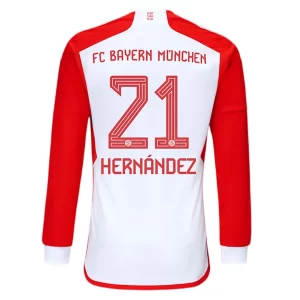 FC Bayern München Lucas Hernandez #21 Thuis tenue 2023-2024 Voetbalshirts Lange Mouwen