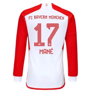 FC Bayern München Sadio Mane #17 Thuis tenue 2023-2024 Voetbalshirts Lange Mouwen