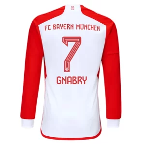 FC Bayern München Serge Gnabry #7 Thuis tenue 2023-2024 Voetbalshirts Lange Mouwen