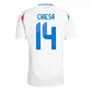Italië Federico Chiesa #14 Uit tenue EK 2024 Voetbalshirts Korte Mouw
