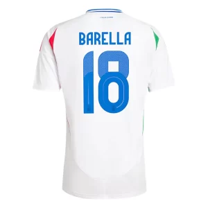 Italië Nicolo Barella #18 Uit tenue EK 2024 Voetbalshirts Korte Mouw