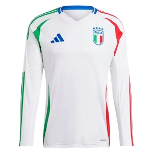 Italië Uit tenue EK 2024 Voetbalshirts Lange Mouwen