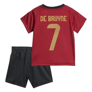 Kids België Kevin De Bruyne #7 Thuis tenue EK 2024 Voetbalshirts Korte Mouw (+ Korte broeken)