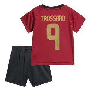 Kids België Leandro Trossard #9 Thuis tenue EK 2024 Voetbalshirts Korte Mouw (+ Korte broeken)