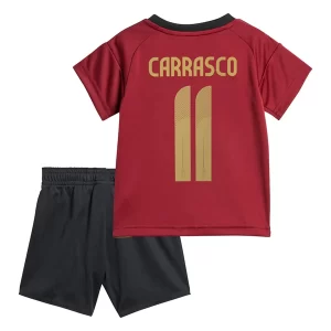 Kids België Yannick Carrasco #11 Thuis tenue EK 2024 Voetbalshirts Korte Mouw (+ Korte broeken)