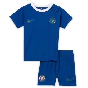 Kids Chelsea Thuis tenue 2023-2024 Voetbalshirts Korte Mouw (+ Korte broeken)