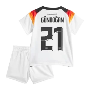 Kids Duitsland Ilkay Gundogan #21 Thuis tenue EK 2024 Voetbalshirts Korte Mouw (+ Korte broeken)