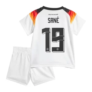 Kids Duitsland Leroy Sane #19 Thuis tenue EK 2024 Voetbalshirts Korte Mouw (+ Korte broeken)