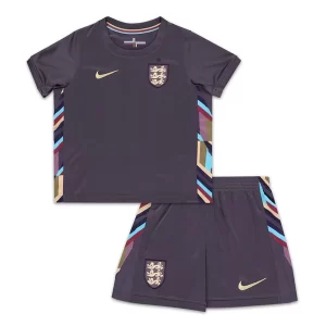 Kids Engeland Uit tenue EK 2024 Voetbalshirts Korte Mouw (+ Korte broeken)