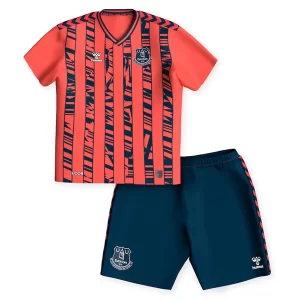 Kids Everton Uit tenue 2023-2024 Voetbalshirts Korte Mouw (+ Korte broeken)