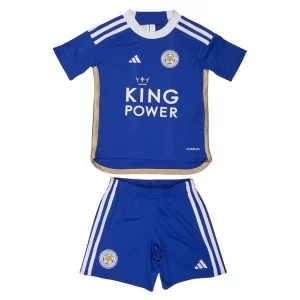 Kids Leicester City Thuis tenue 2023-2024 Voetbalshirts Korte Mouw (+ Korte broeken)