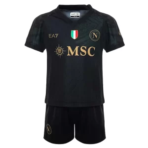 Kids SSC Napoli Derde tenue 2023-2024 Voetbalshirts Korte Mouw (+ Korte broeken)
