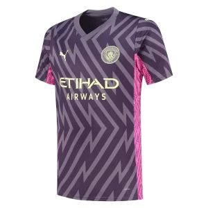 Manchester City Keeper Uit tenue 2023-2024 Voetbalshirts Korte Mouw