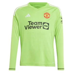 Manchester United Keeper Thuis tenue 2023-2024 Voetbalshirts Lange Mouwen