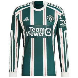 Manchester United Uit tenue 2023-2024 Voetbalshirts Lange Mouwen