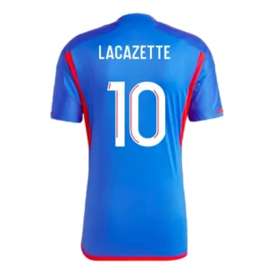 Olympique Lyonnais Alexandre Lacazette #10 Uit tenue 2023-24 Voetbalshirts Korte Mouw