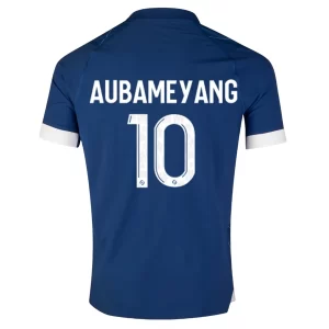Olympique de Marseille Pierre-Emerick Aubameyang #10 Uit tenue 2023-2024 Voetbalshirts Korte Mouw