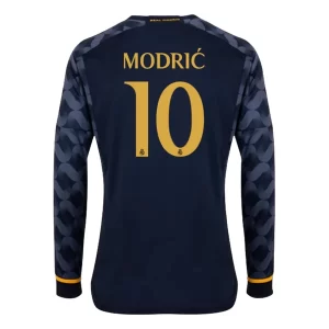 Real Madrid Luka Modric #10 Uit tenue 2023-2024 Voetbalshirts Lange Mouwen