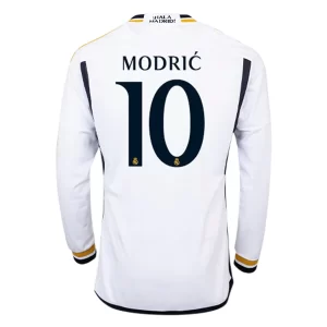 Real Madrid Voetbaltenue Modrić 10 2023-2024 Thuisshirt - L/S