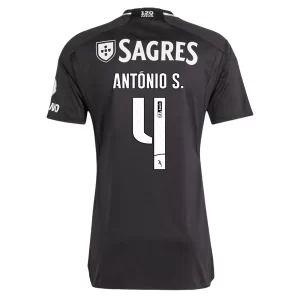 SL Benfica António Silva #4 Uit tenue 2023-2024 Voetbalshirts Korte Mouw