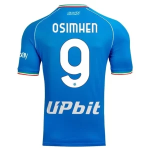 SSC Napoli Victor Osimhen #9 Thuis tenue 2023-2024 Voetbalshirts Korte Mouw