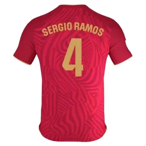 Sevilla FC Sergio Ramos #4 Uit tenue 2023-2024 Voetbalshirts Korte Mouw