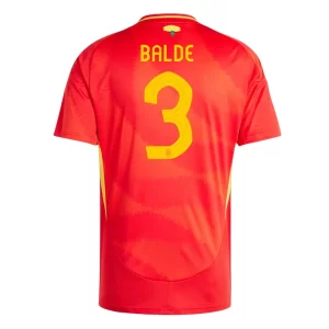 Spanje Alejandro Balde #3 Thuis tenue EK 2024 Voetbalshirts Korte Mouw