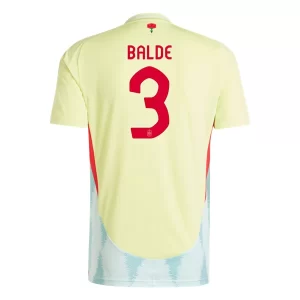 Spanje Alejandro Balde #3 Uit tenue EK 2024 Voetbalshirts Korte Mouw