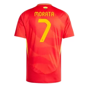 Spanje Alvaro Morata #7 Thuis tenue EK 2024 Voetbalshirts Korte Mouw