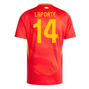 Spanje Aymeric Laporte #14 Thuis tenue EK 2024 Voetbalshirts Korte Mouw