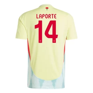 Spanje Aymeric Laporte #14 Uit tenue EK 2024 Voetbalshirts Korte Mouw