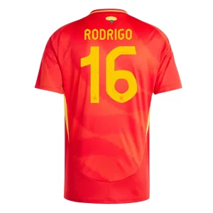 Spanje Rodri Hernandez #16 Thuis tenue EK 2024 Voetbalshirts Korte Mouw