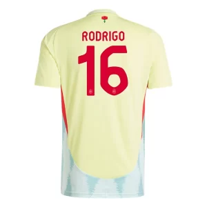 Spanje Rodri Hernandez #16 Uit tenue EK 2024 Voetbalshirts Korte Mouw