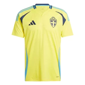 Zweden Thuis tenue 2024 Voetbalshirts Korte Mouw