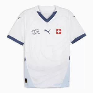 Zwitserland Uit tenue EK 2024 Voetbalshirts Korte Mouw